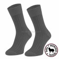 Merino wool socks gray warm wool unisex socks