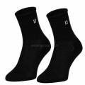 black tennis sports socks made of recycled polyester and merino wool