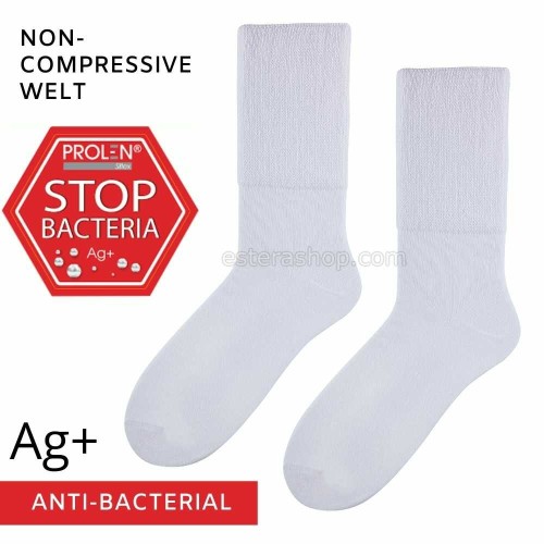 anti-bacterial-pressure-free-socks-white-with-silver-ions