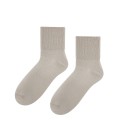 non-pressure antibacterial semi-short socks beige