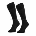elegant long socks made of merino wool in graphite color