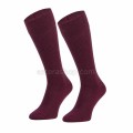 dark burgundy long socks for a suit