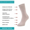 antybakteryjne skarpetki dla starszych na opuchnięte nogi