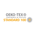 Certyfikat Oeko Tex standard 100 dla skarpet jasnogranatowych z wełny merynosa